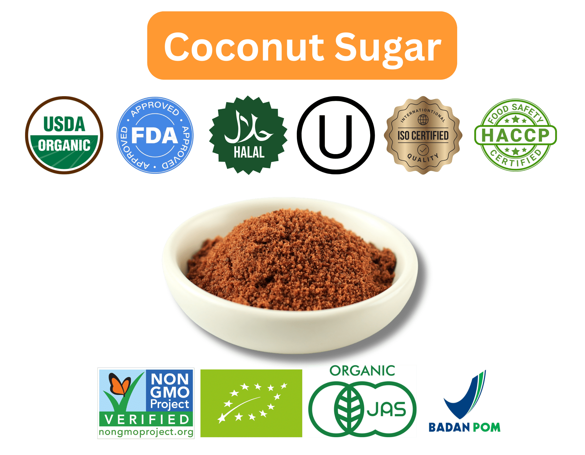 coconut sugar certification logo