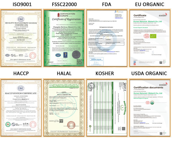 coconut sugar certifications